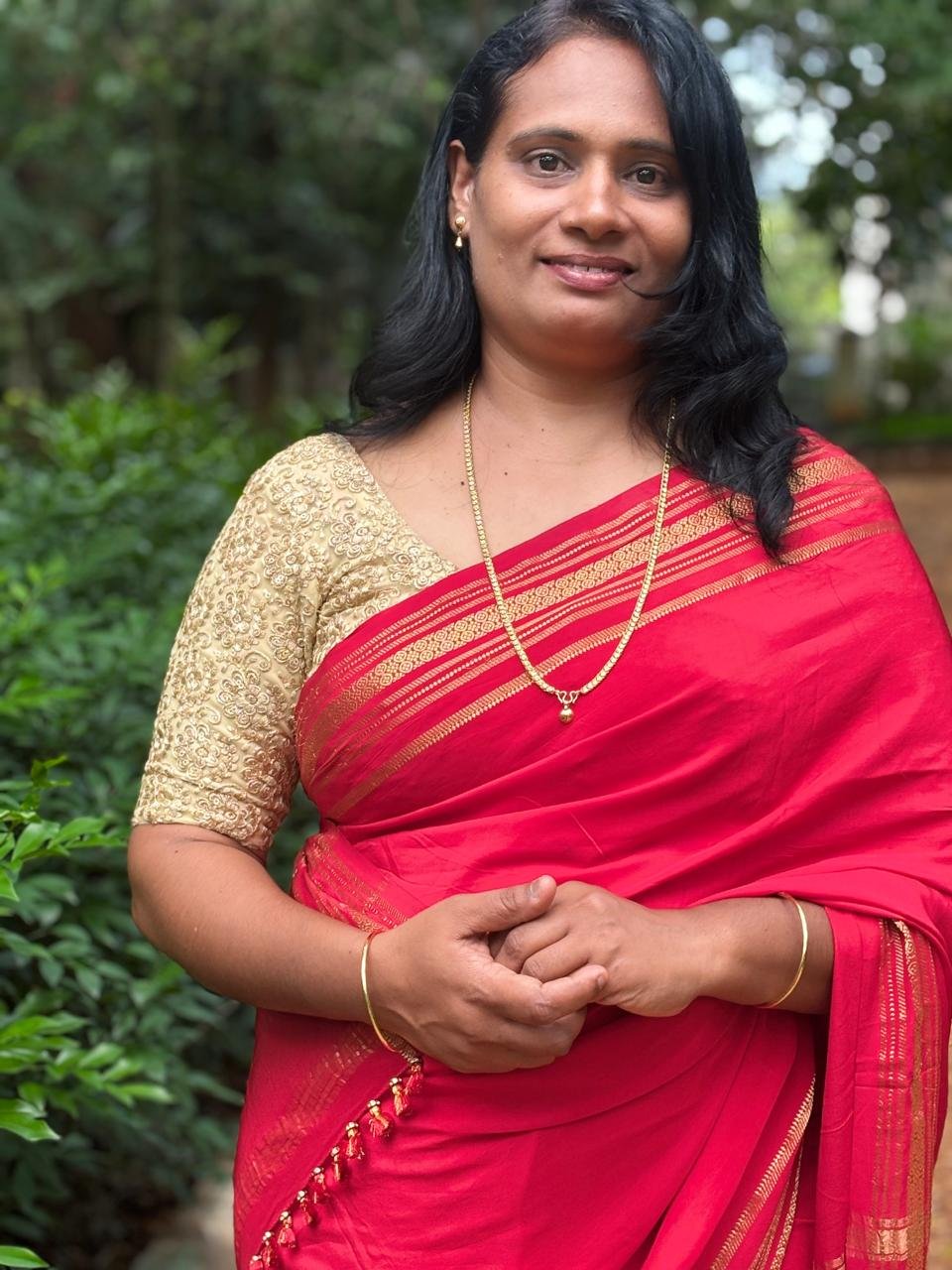 Savitha, owner and bridal makeup artist at Feel Cute Beauty Parlour